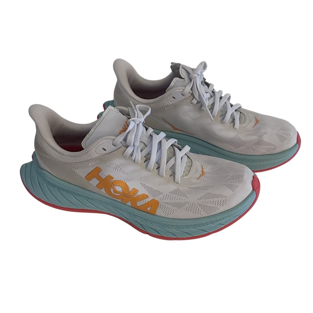 Hoka One One Womens Carbon X 2 1113527 WBOR Running Shoes Size 9B Carbon Fiber